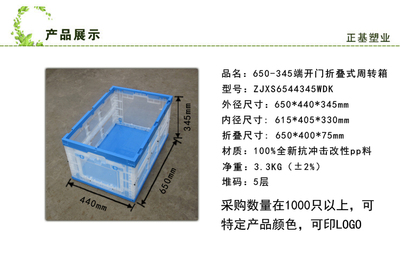 【廠家直銷】塑料折疊周轉箱透明可視可短邊開門整理箱收納箱醫藥【圖】- 勤加緣網